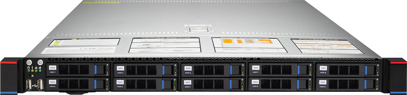 Gooxi 1U Server 10-bay front