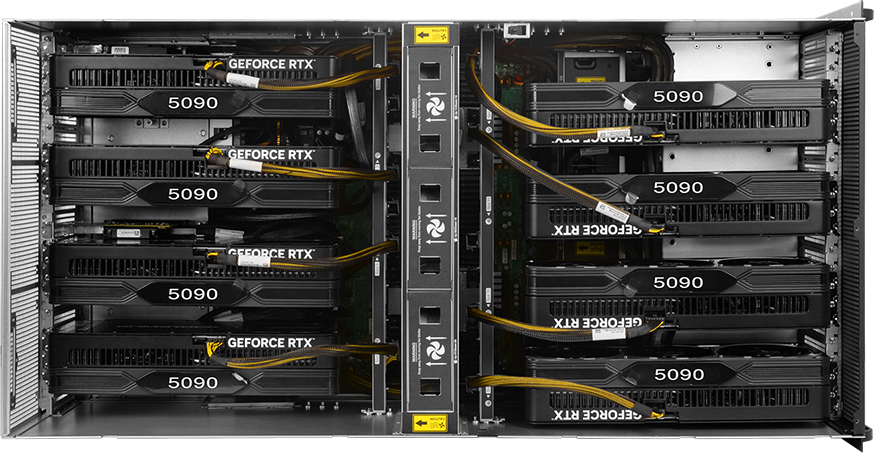 Gooxi SY8108G D12R G4 8GPU Server top open RTX 5090