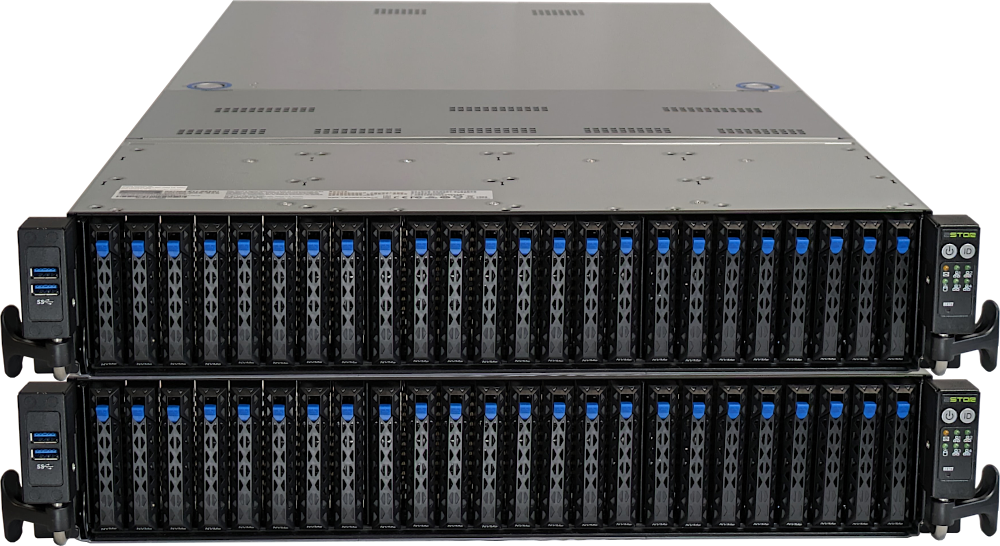 Zstor RS2224NV certified Open-E HA Metro Cluster Front