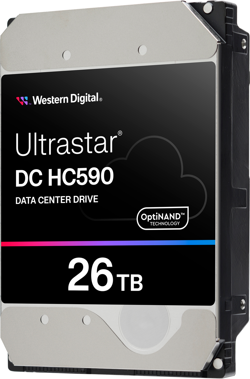 Western Digital WD ultrastar dc hc590 HDD 26TB Enterprise standing