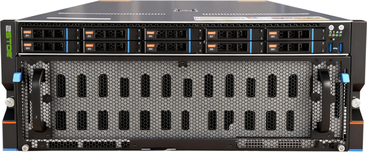 Zstor GS4260N10 4U 60bay 10 NVMe Storage Server Front