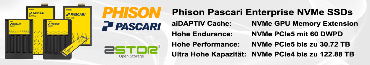 Phison Piscari Enterprise NVMe SSDs