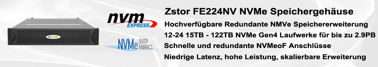 FE224NV All Flash NVMe Enclosure for NVMe-oF