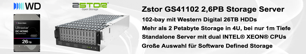 GS41102 2.4PB Petabyte Storage Server