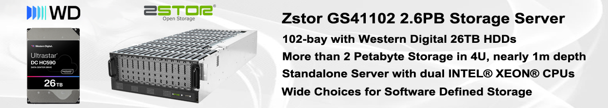 GS41102 2.4PB Petabyte Storage Server